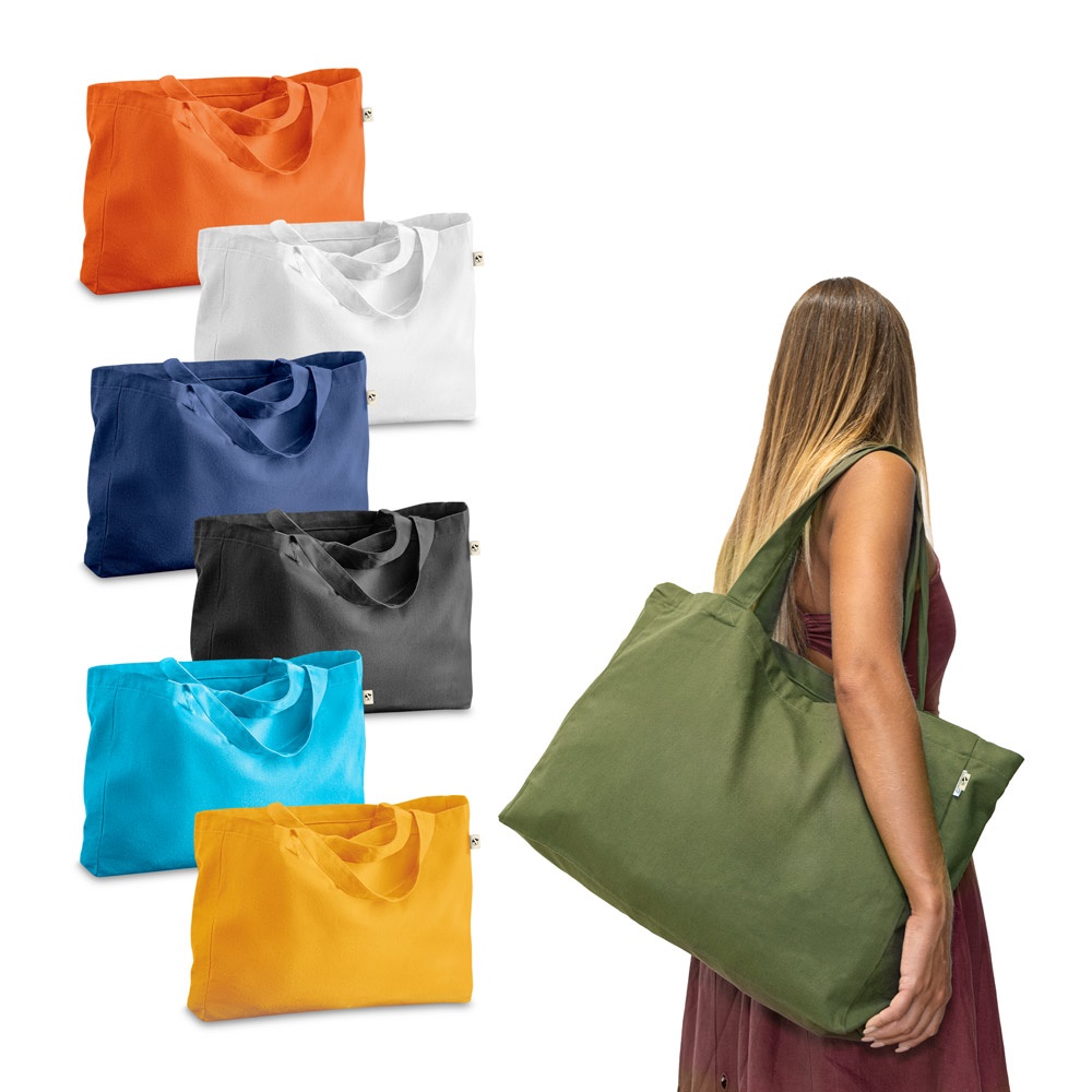 CAMDEN. Tasche aus Baumwolle (50 %), recycelter Baumwolle (30 %) und Polyester (20 % rPET) (280 g/m²)