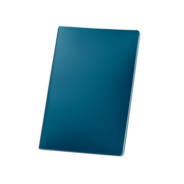 QUEIROS. Bloc-notes A5 avec couverture résistante à l'eau - 104 - Bleu
