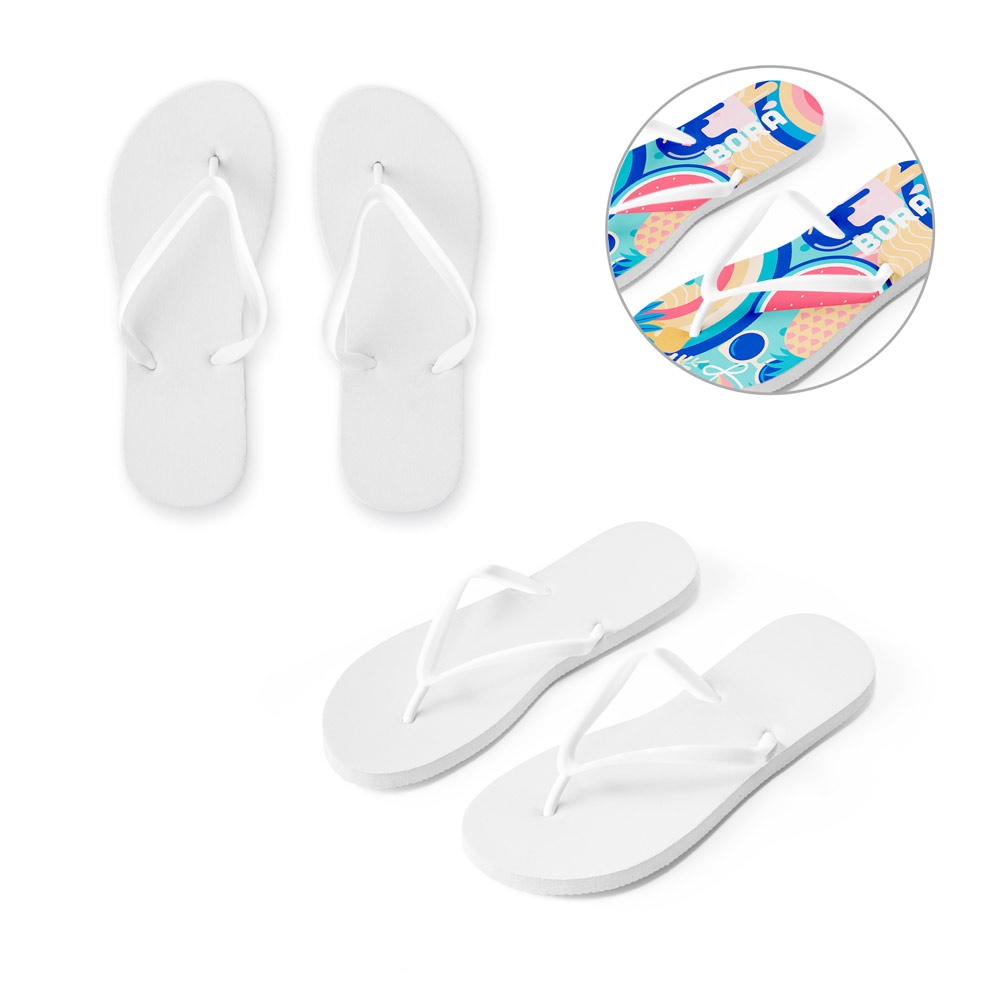 BALI L/XL. Tongs avec semelles par sublimation entièrement personnalisables.