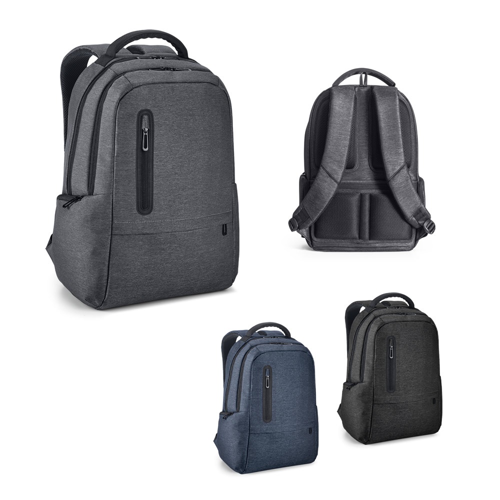 RE-BOSTON. Zaino per laptop in nylon riciclato 2Tone resistente all'acqua con scomparto 210D