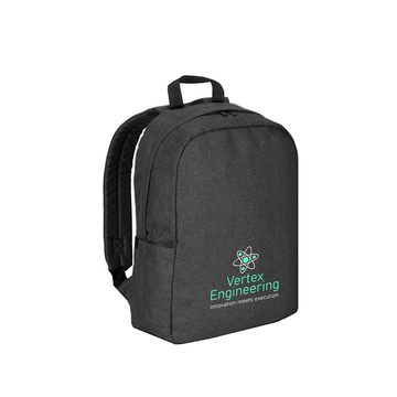 GIJON. Laptop-Rucksack aus hochdichtem 600D-Recyclingpolyester mit Futter aus 210D-Recyclingpolyester. - 133 - Dunkelgrau