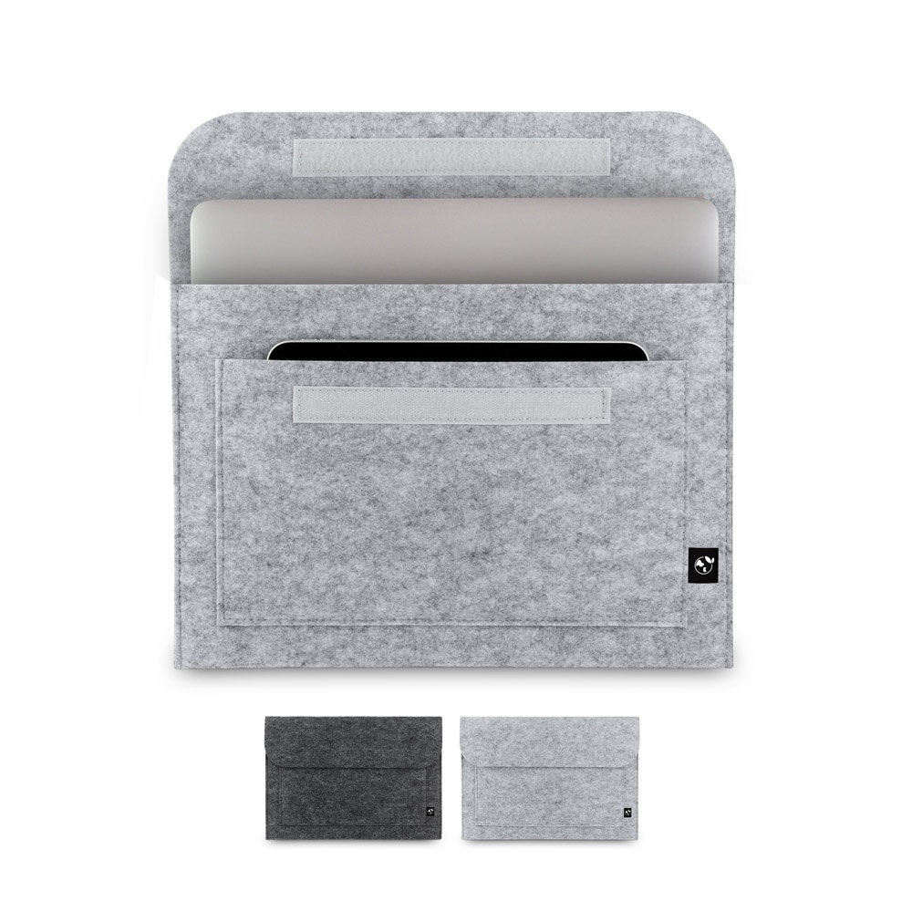 Housse en feutre. Housse pour ordinateur portable fabriquée en feutre recyclé (100 % rPET).