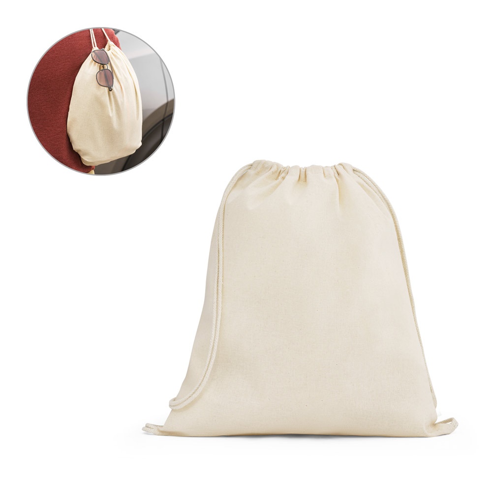 DAHAB. Sac à cordon 100% coton (140 g/m²)