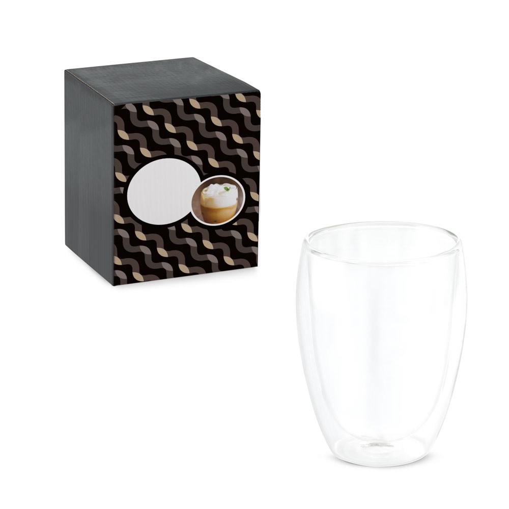 MACHIATO-BECHER. 350 ml Becher aus Borosilikatglas.