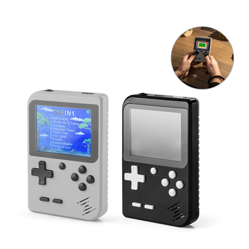 BOWSER. Console portatile con 256 giochi classici