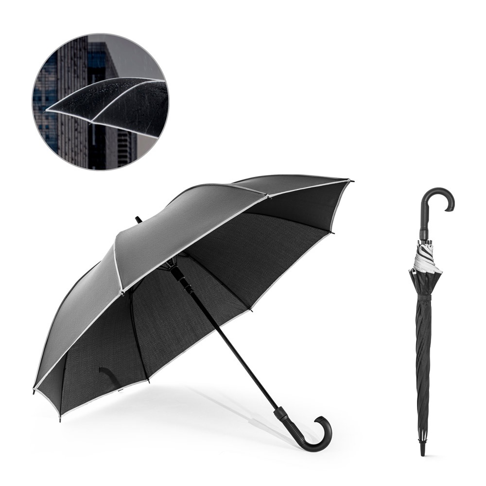 FINNLEY. Ombrello da 27" in pongee 190T antivento in poliestere riciclato (100% rPET)
