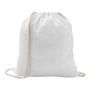 ILFORD. Sac à dos à cordon 100 % coton (100 g/m²) - 106 - Blanc