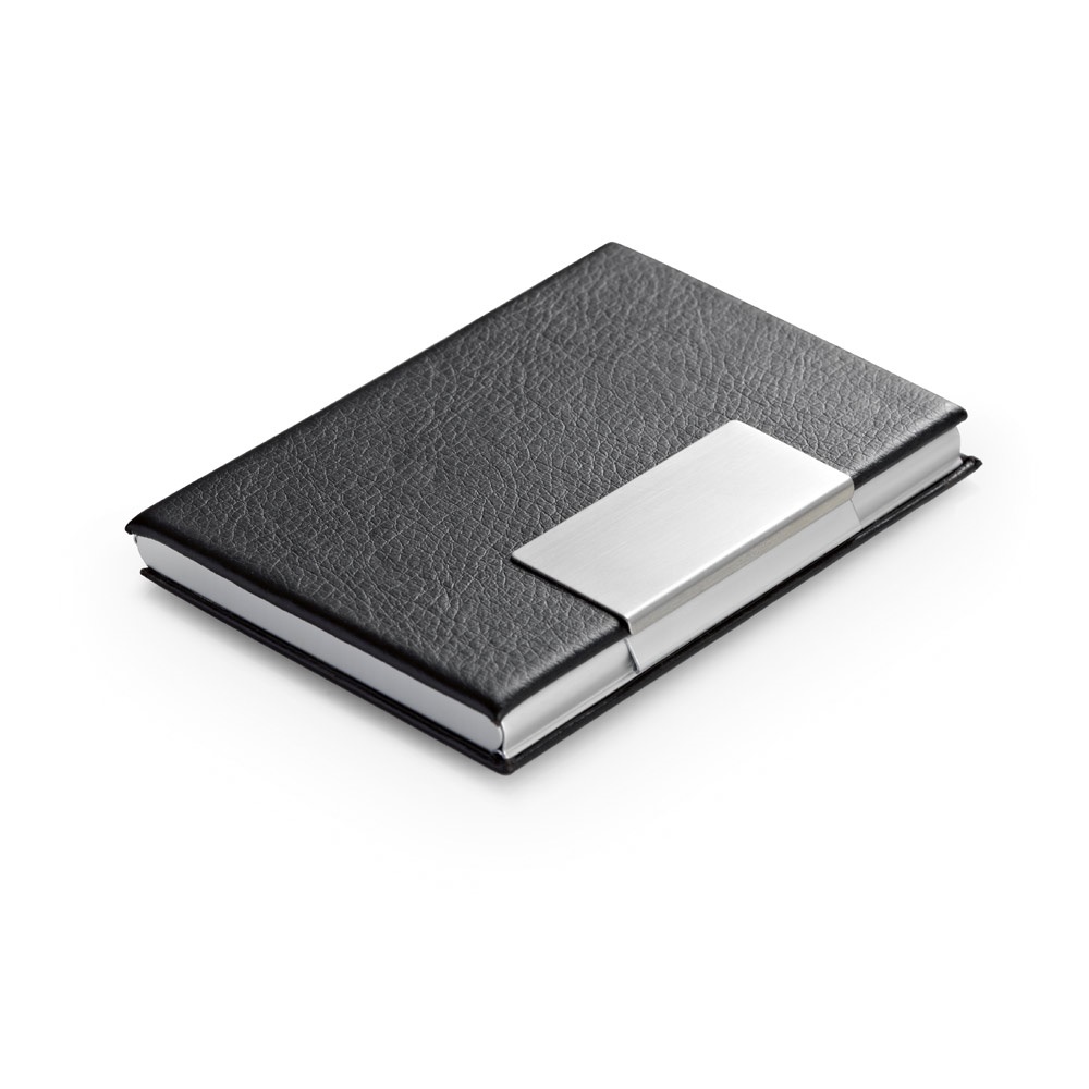 REEVES. Kartenhalter aus Aluminium und PU.