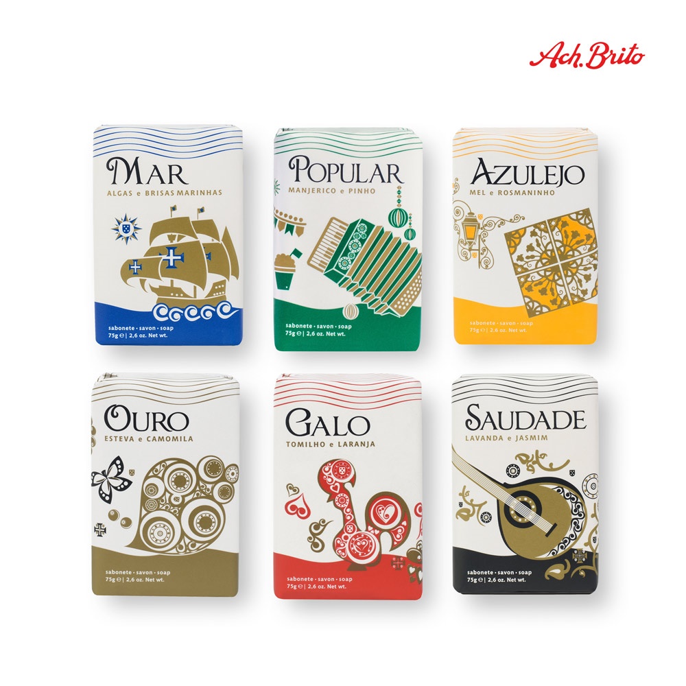 LUSITANOS. Savons à base de savon végétal enrichis en huile d'olive (75 g)