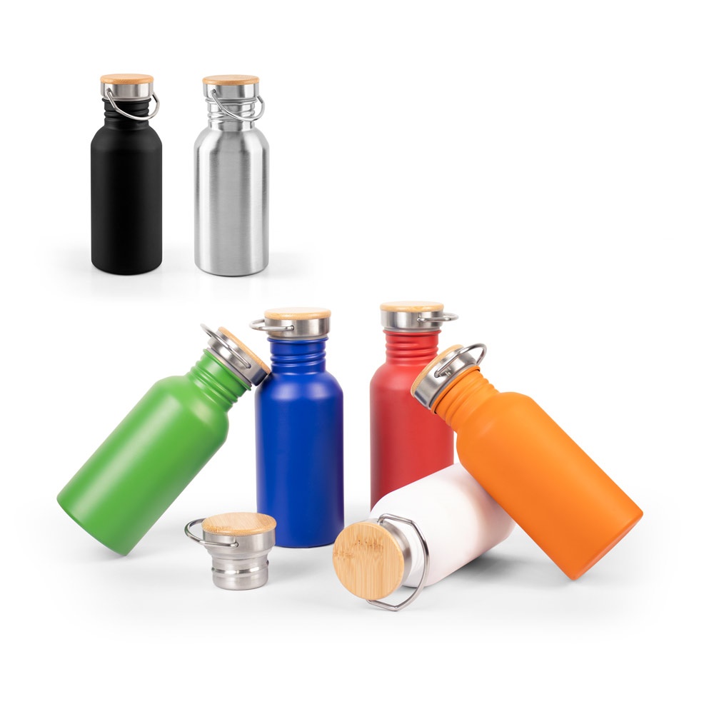 EWING. Bouteille en acier inoxydable à simple paroi (90 % recyclée)