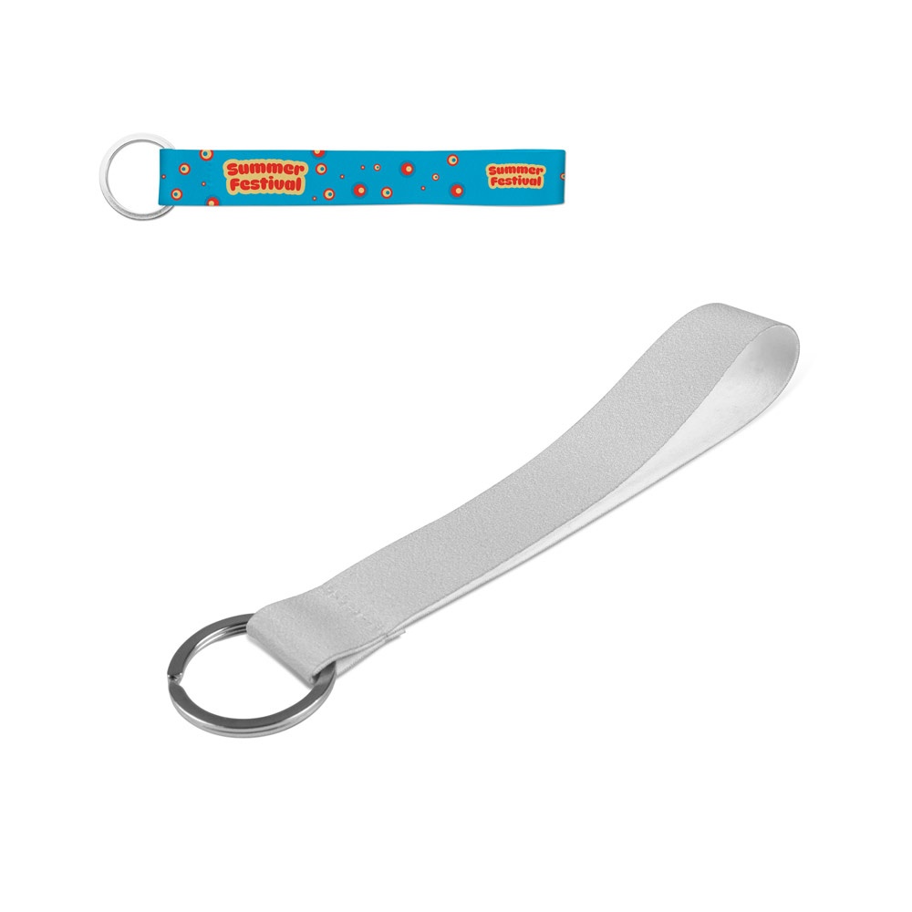 SLOUGH. SET Lanière SUBLIMATION Short II (20 mm) en polyester recyclé (100 % rPET) avec anneau Ø 32 mm
