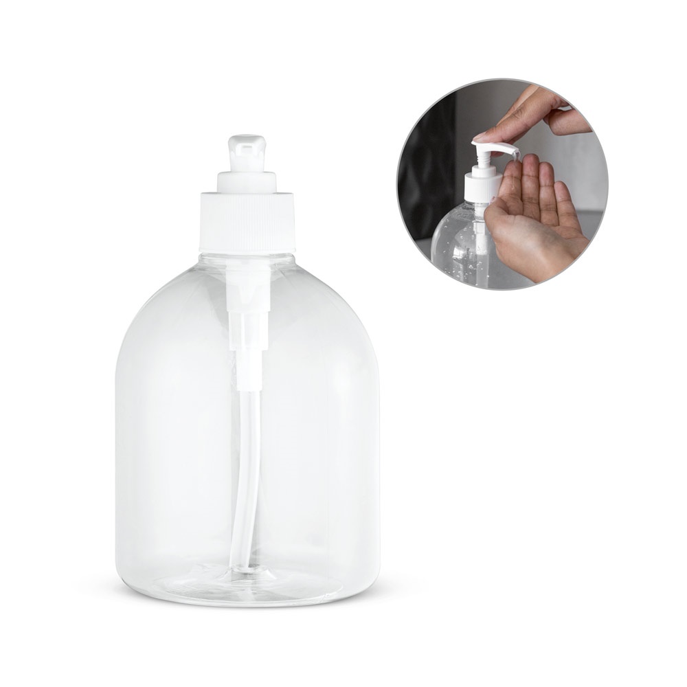 REFLASK 500. Bouteille de 500 ml en PET et PP avec distributeur.