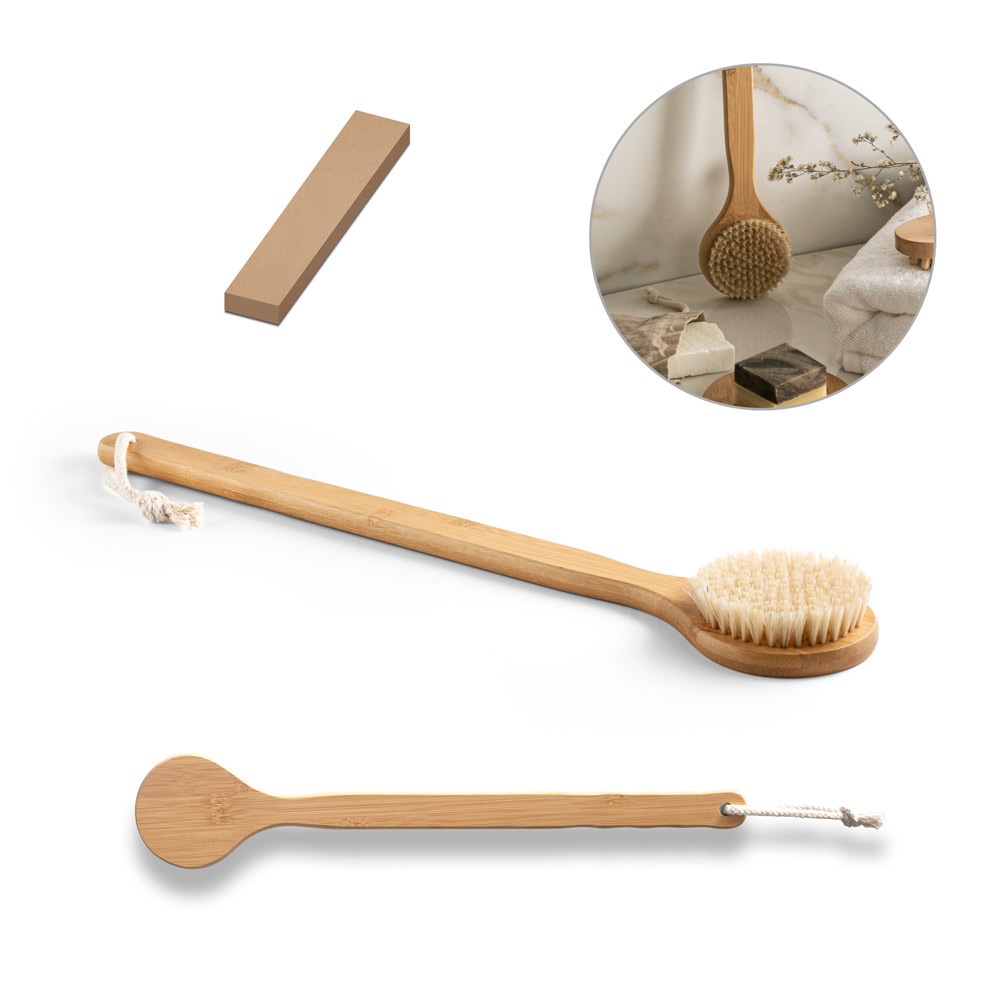 ARKIN. Brosse de bain en bambou