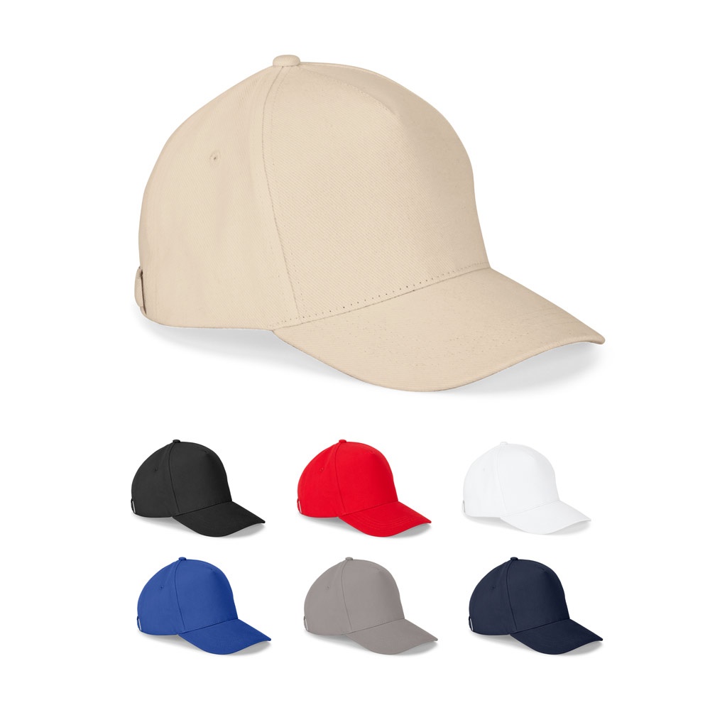 ASHTON. Kappe aus 100 % Baumwolle (260 g/m²) mit 5 Panels