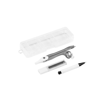 GEOM. Set scuola geometria in valigetta di PP - 106 - Bianco