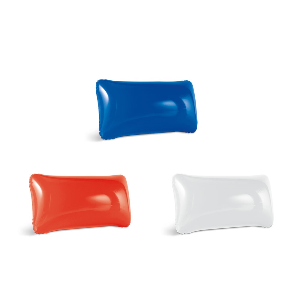 TIMOR. Coussin de plage gonflable en PVC opaque.