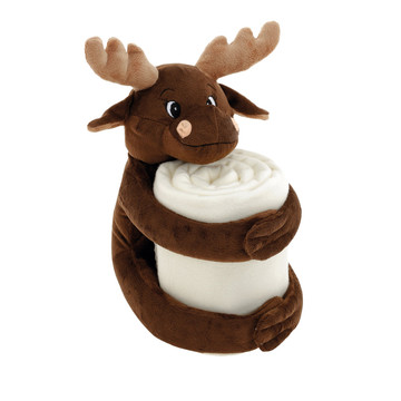 MOOSE. Coperta in pile polare con peluche (180 g/m²) - 101 - Marrone