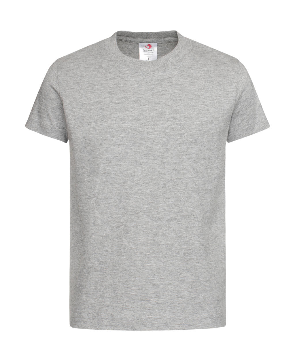 Col rond en coton bio Classic-T - GYH - Bruyère grise