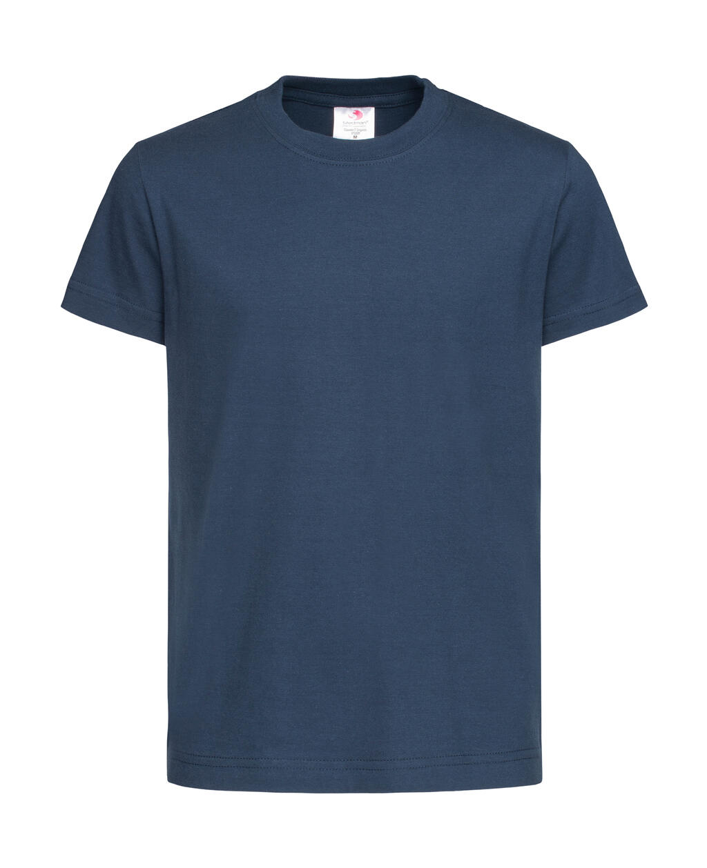 Col rond en coton bio Classic-T - Marine