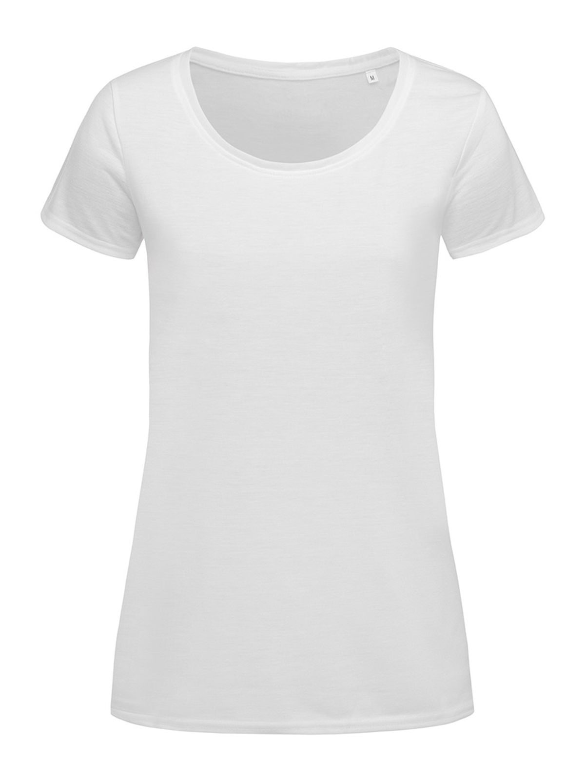 Damen-T-Shirt aus Baumwolle mit Touch-Effekt - WHI - White LC