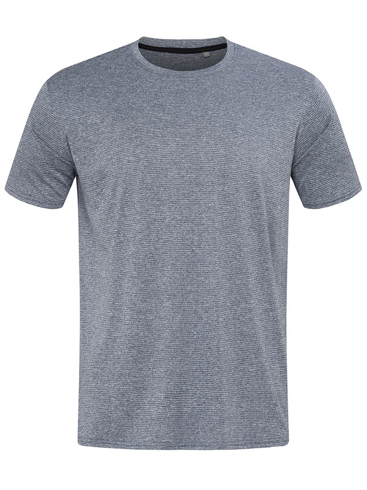 T-shirt de sport recyclé pour hommes - DMH - Denim chiné