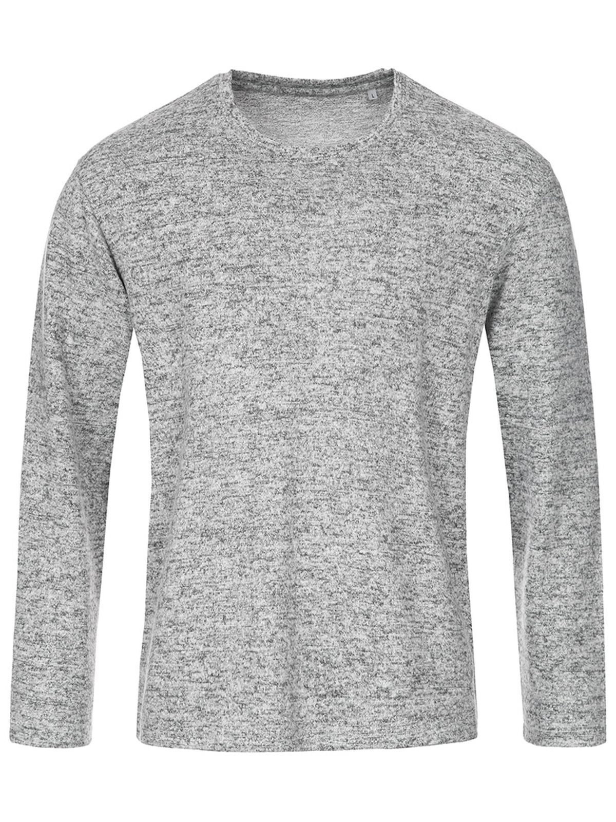 Strickpullover - LGM - Hellgrau meliert