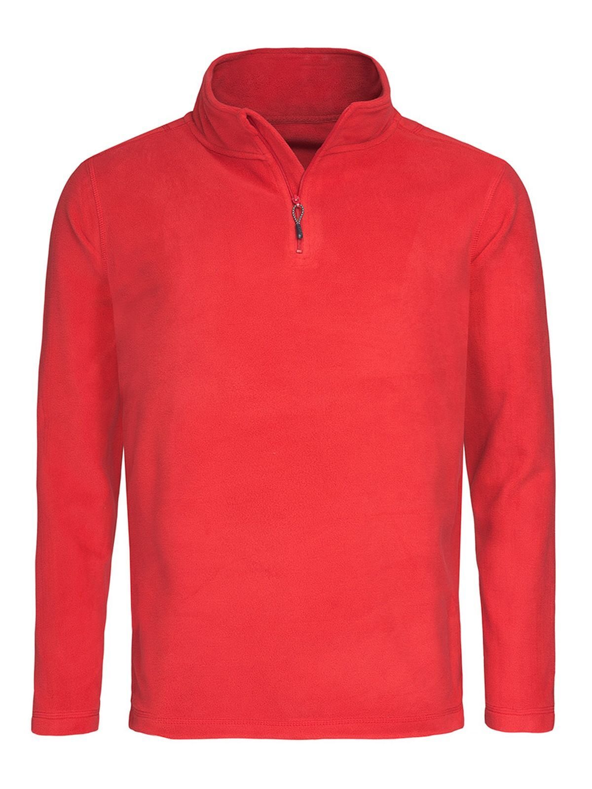 polaire active à demi-zip - SRE - Rouge écarlate