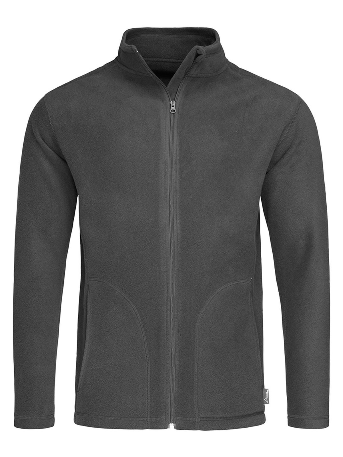 Klassische Fleecejacke - GRS - Grauer Stahl
