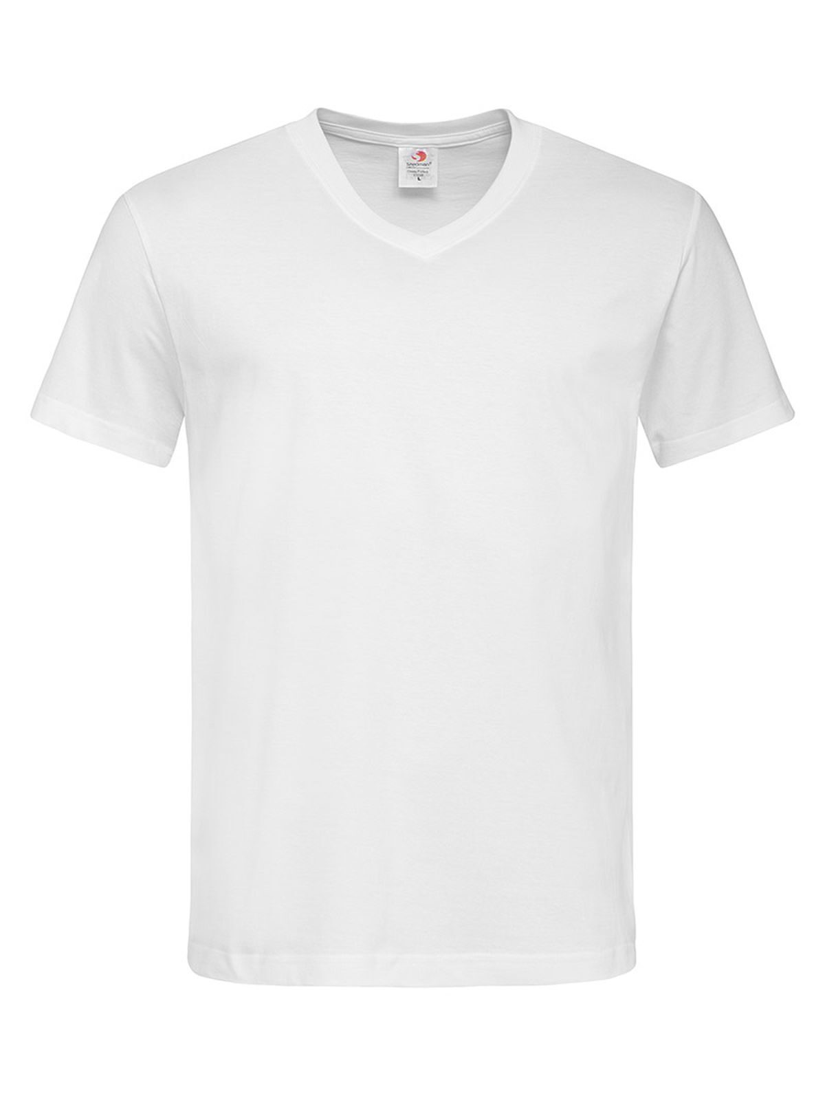 Col en V classique - WHI - Blanc