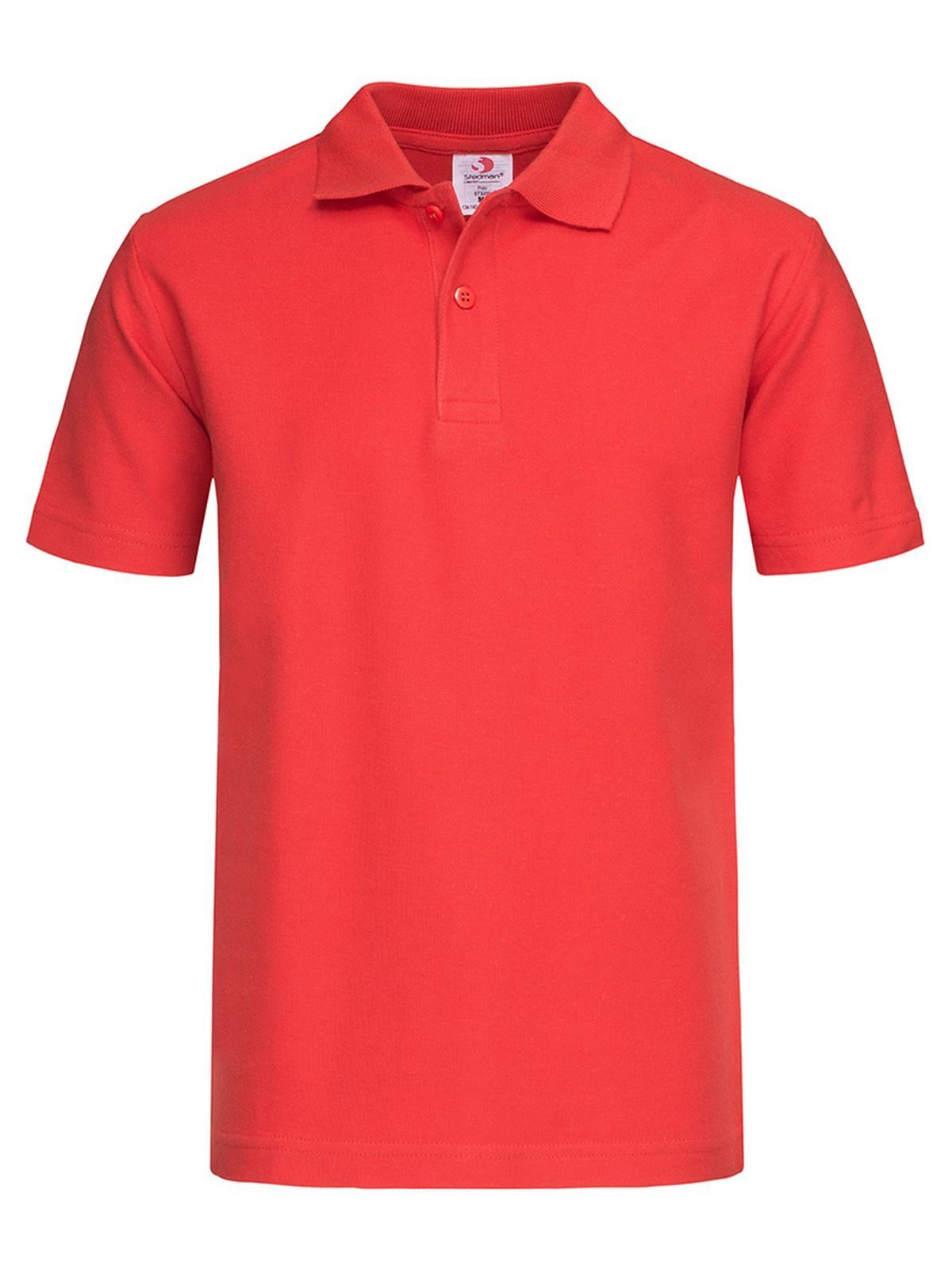 Klassisches Polo für Kinder - SRE - Scharlachrot