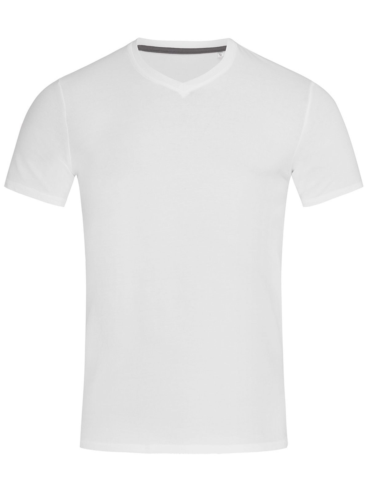 Stretch-T Col en V - WHI - Blanc