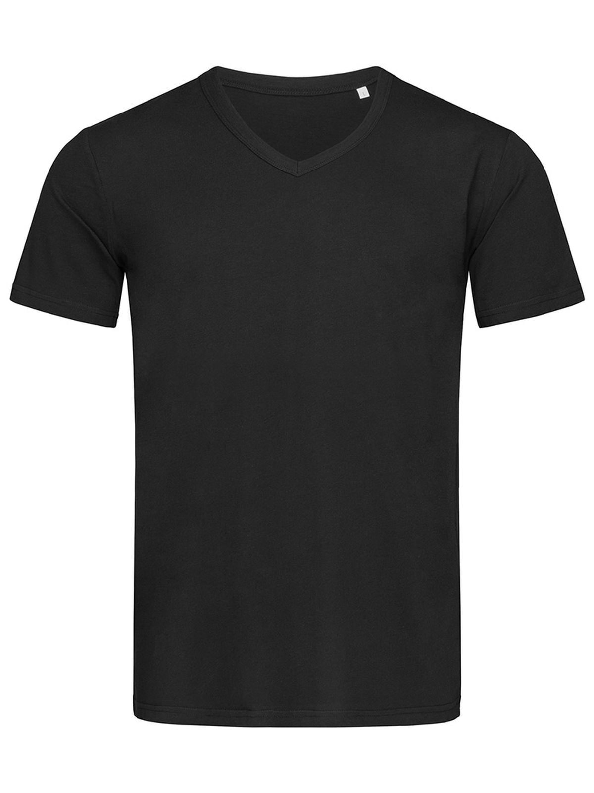 T-shirt Ben à col en V - BLO - Opale noire