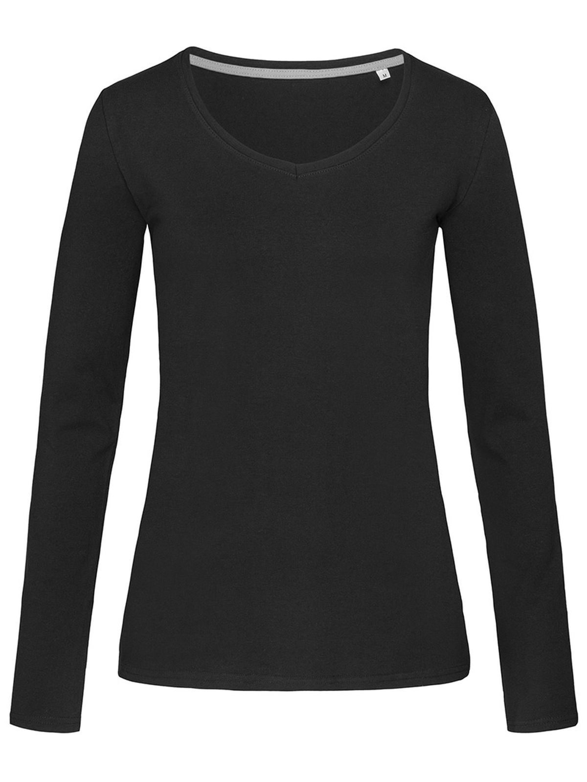 T-shirt à manches courtes et col en V Claire Login - BLO - Opale noire