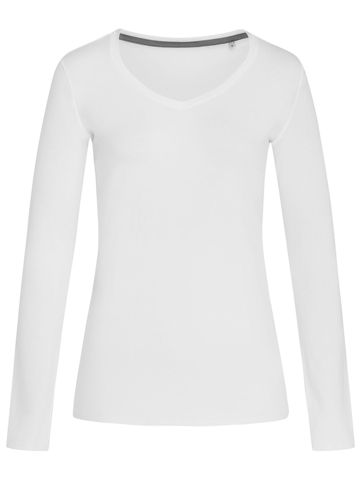 T-shirt à manches courtes et col en V Claire Login - WHI - Blanc
