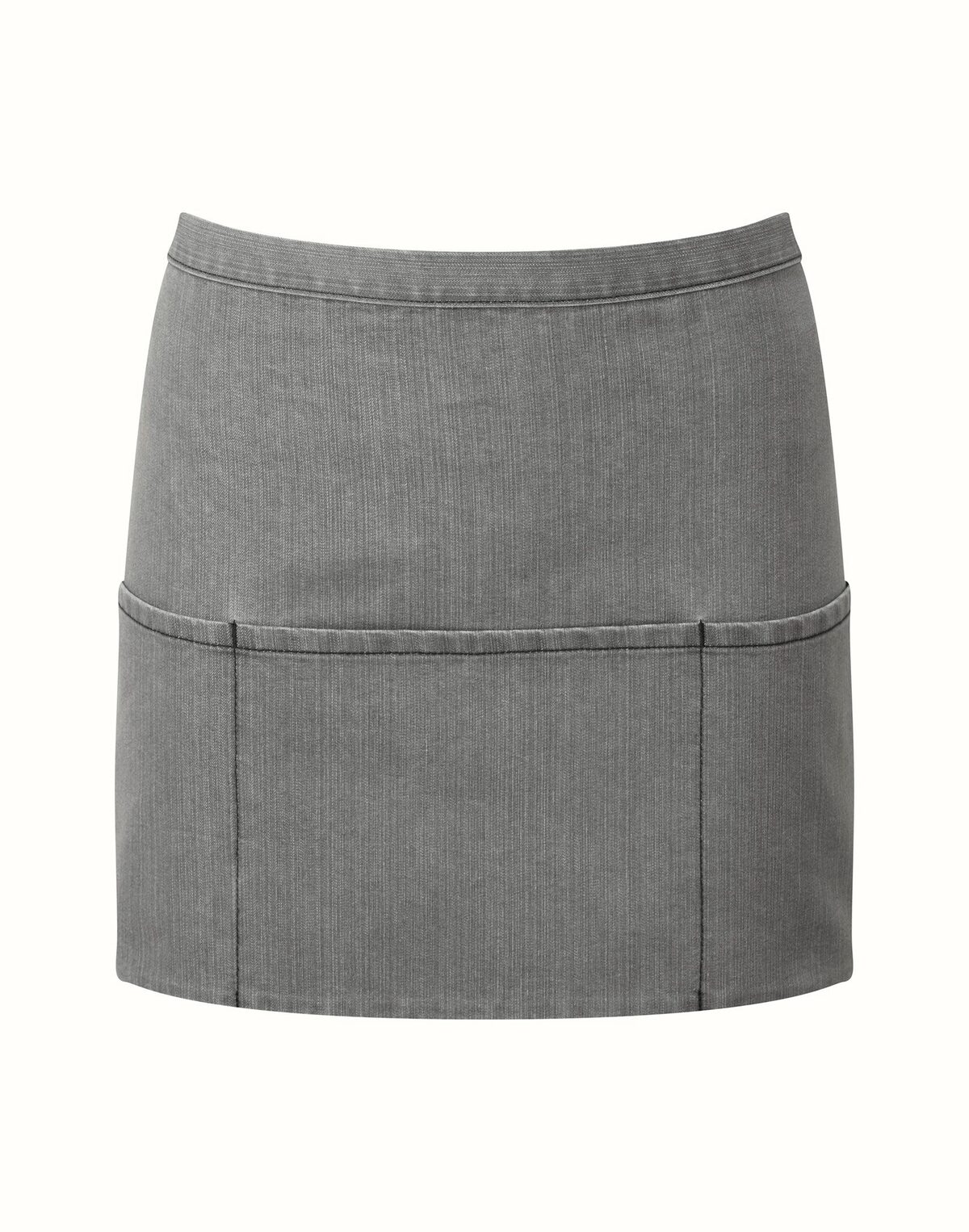 Tablier à trois poches de la collection Colors - GDEN - Denim gris