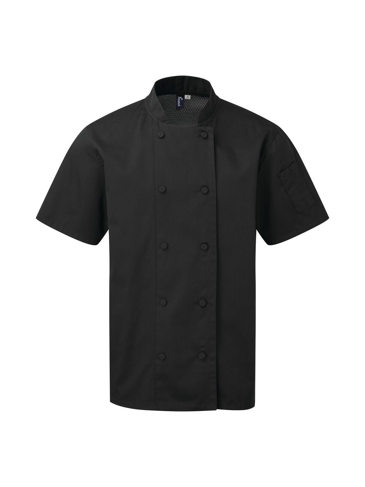Veste à manches courtes Coolchecker® pour chef - BLAC - Noir