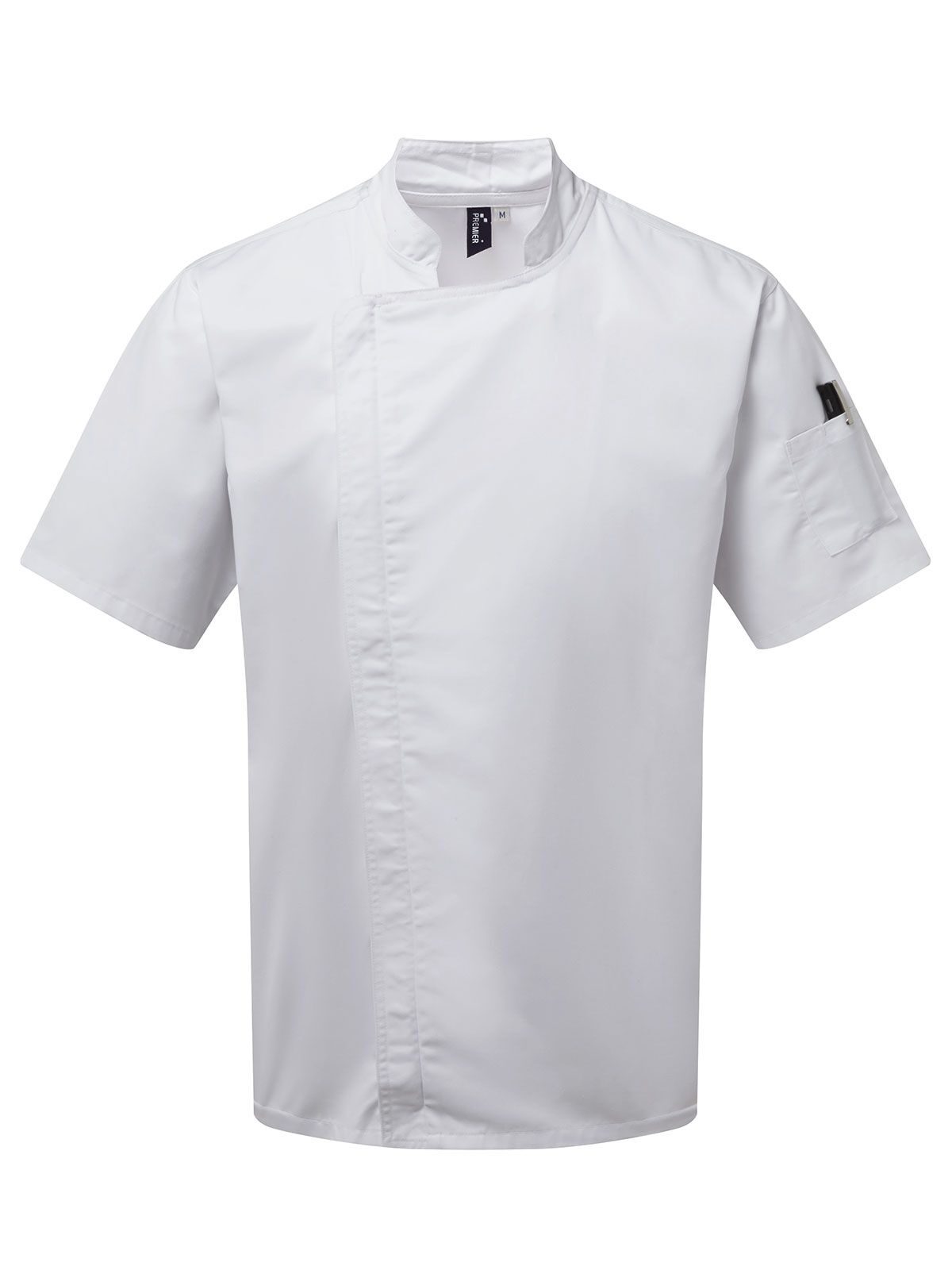 Chef´s Zip-Close Short Sleeve Jacket - WHIT - White