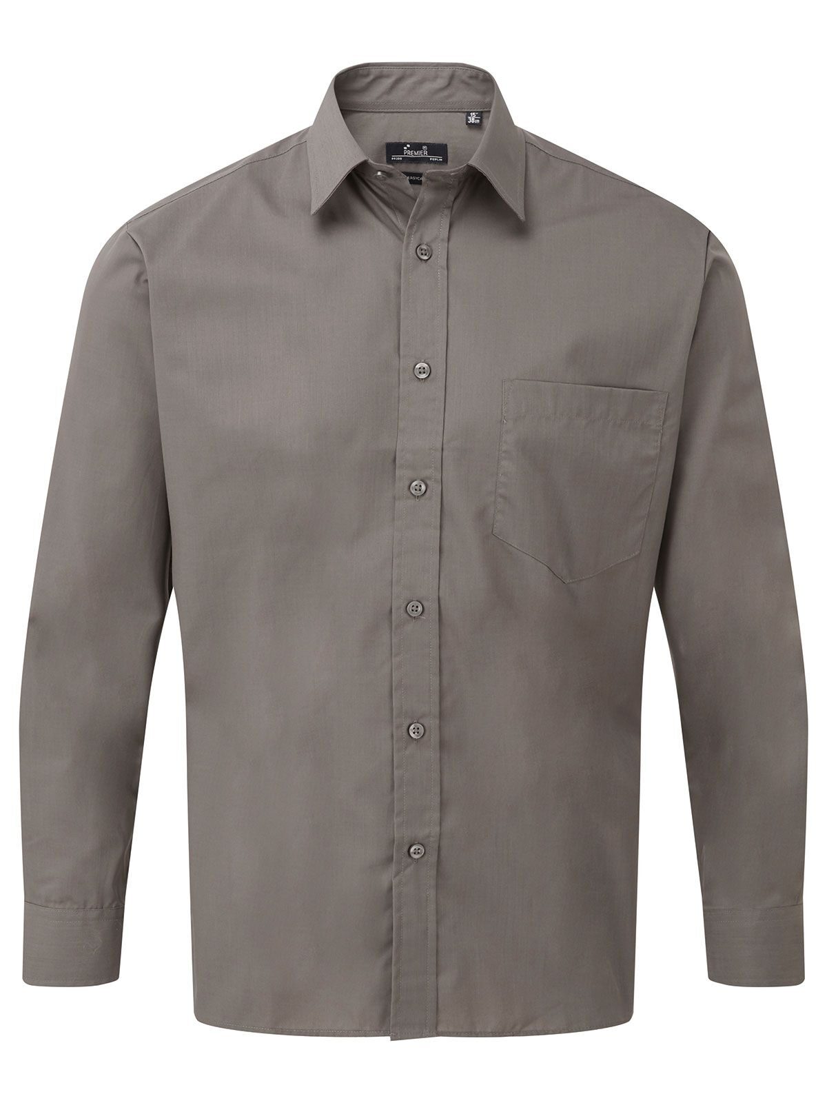 Chemise habillée à manches longues - DGRE - Gris foncé