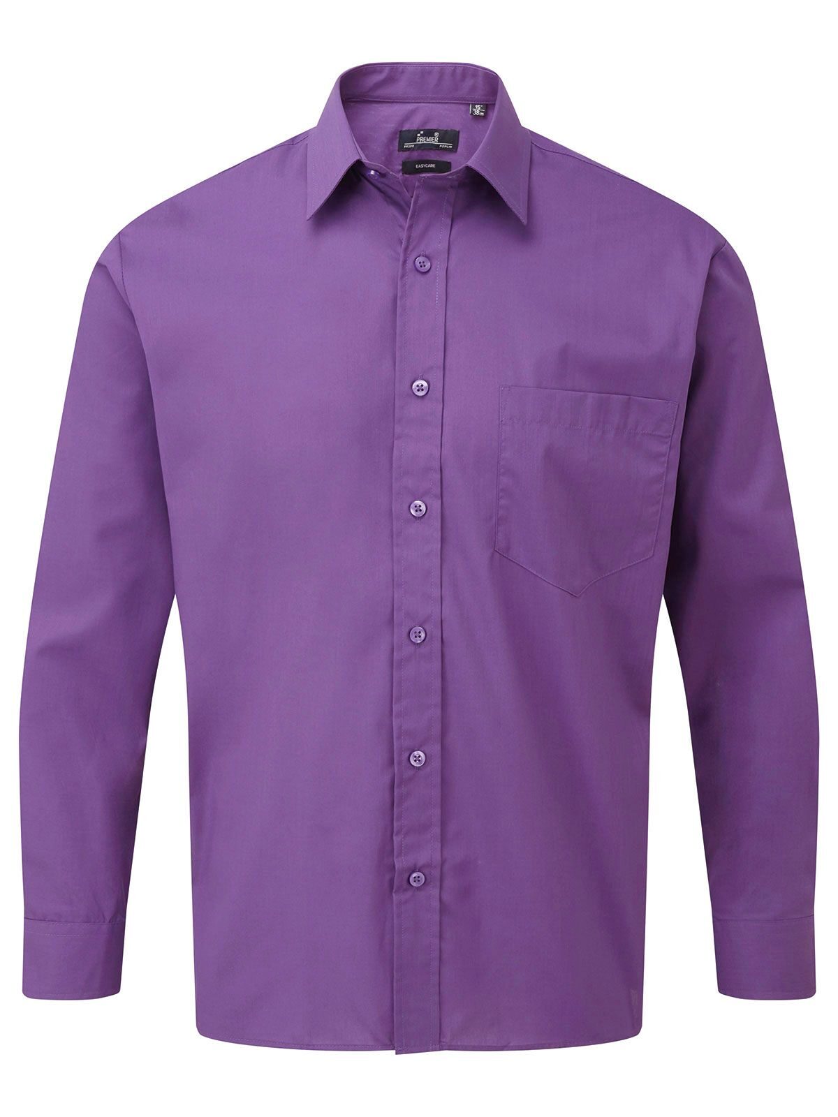 Chemise habillée à manches longues - RVIO - Violet riche