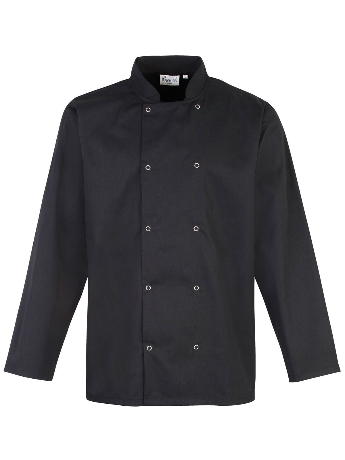 Kochjacke mit langen Ärmeln und Nieten - BLAC - Schwarz