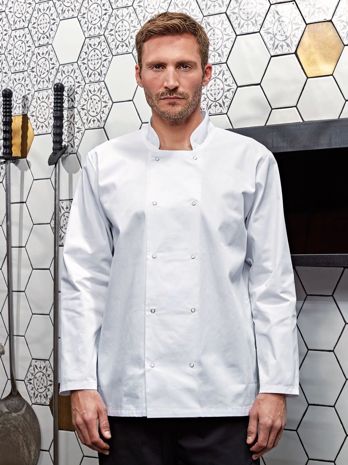 Chef´s Long Sleeve Stud Jacket