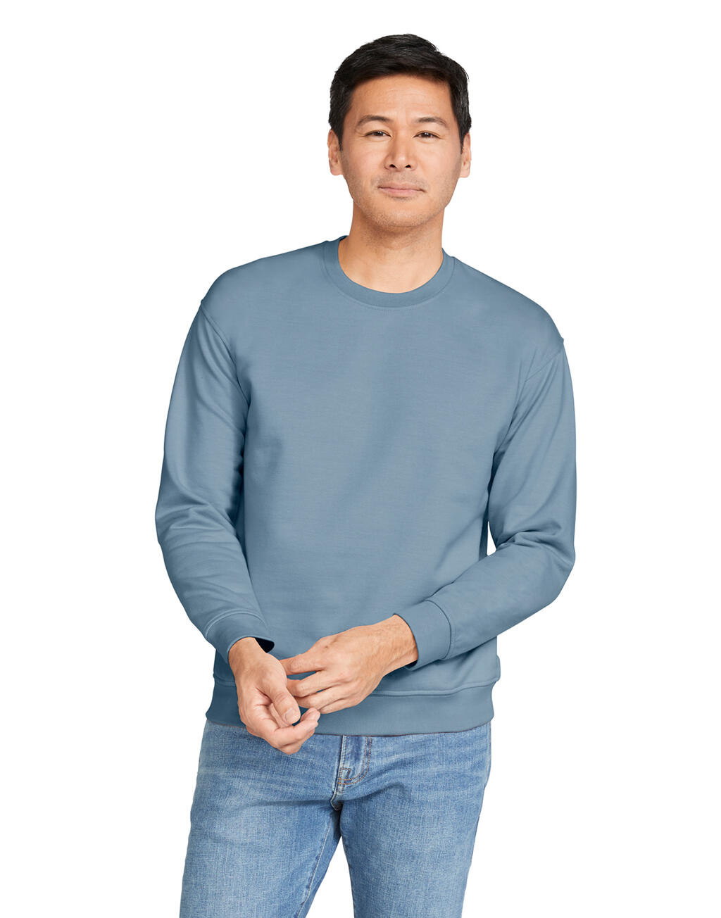 Softstyle® Mittelschweres Fleece-Sweatshirt für Erwachsene mit Rundhalsausschnitt - 6GI - Heather Black