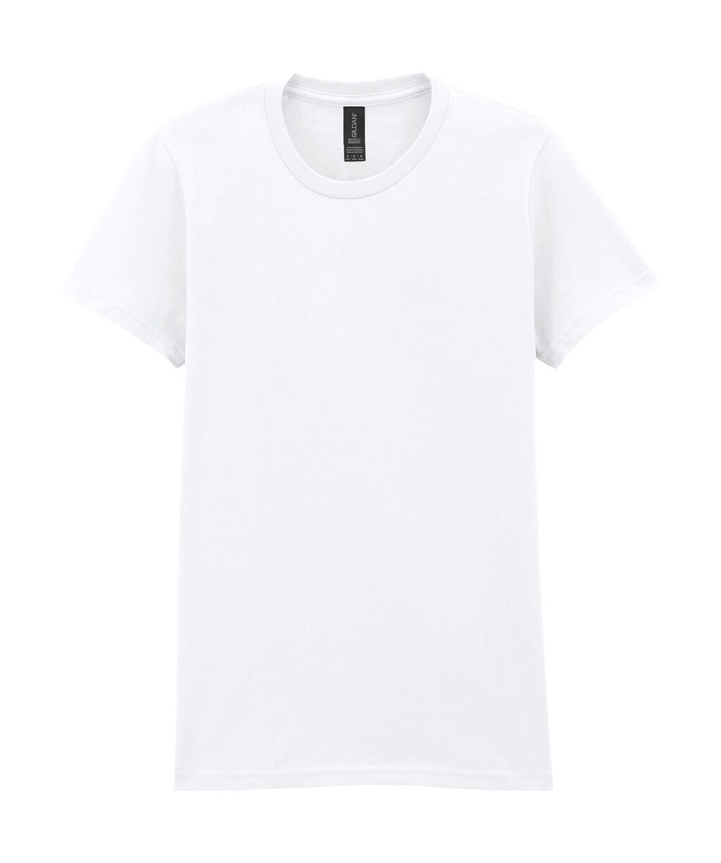 T-shirt mi-lourd Softstyle pour femmes - 30 - Blanc