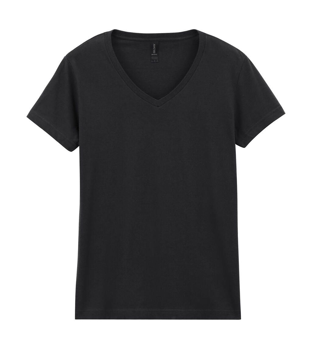 Softstyle® Women´s V-Neck T-Shirt - 36 - Black