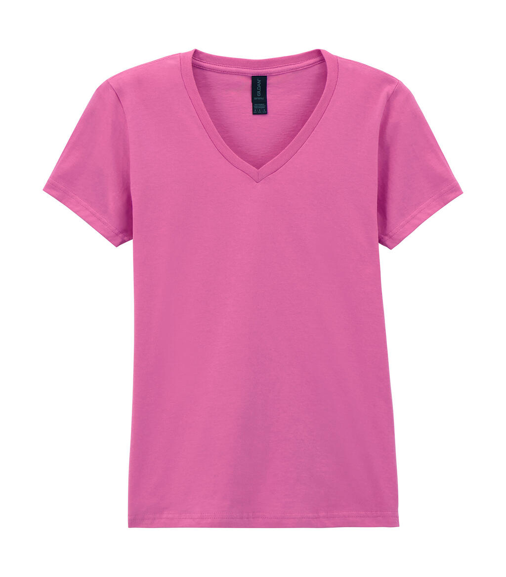 Softstyle® Women´s V-Neck T-Shirt - 71 - Azalea