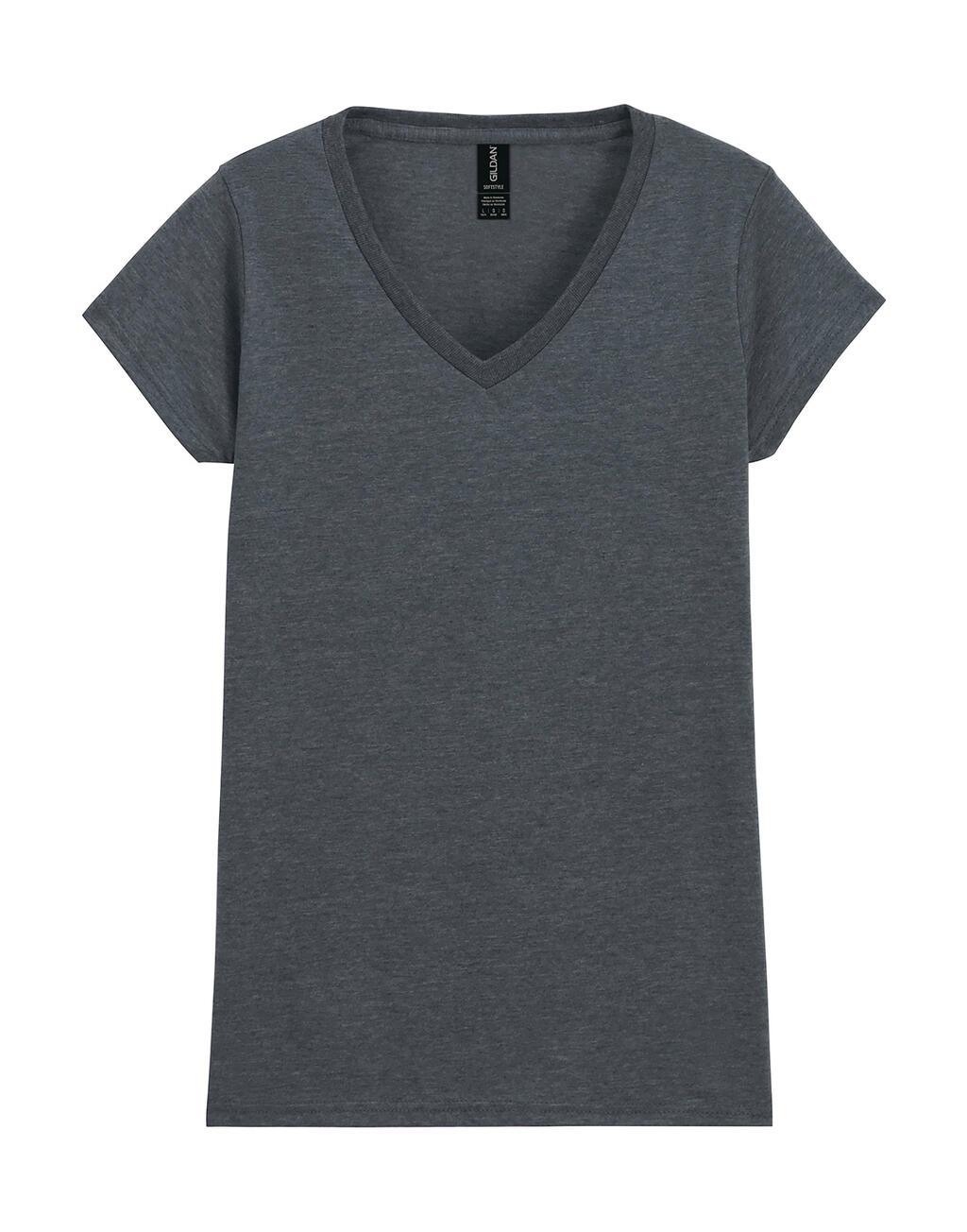 Softstyle® Women´s V-Neck T-Shirt - 108 - Dark Heather