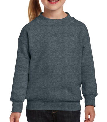 Heavy Blend™ Jugend-Sweatshirt mit Rundhalsausschnitt - 108 - Dunkelgrau meliert