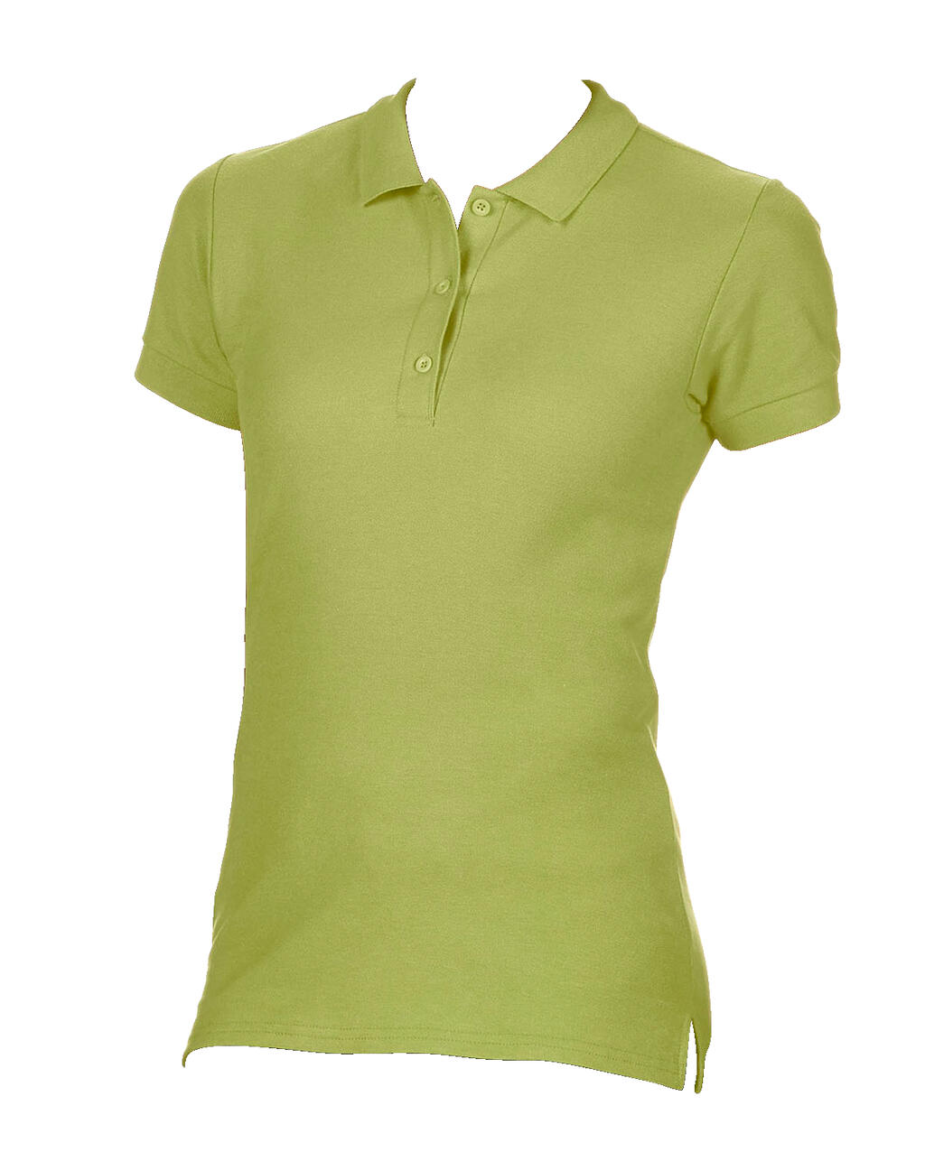 Polo à manches courtes en double piqué de coton premium pour femme - 186 - Kiwi