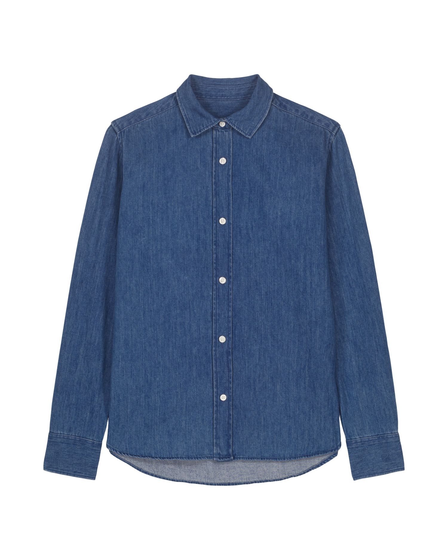 Stella Denim Shirt - C371 - Mid Wash